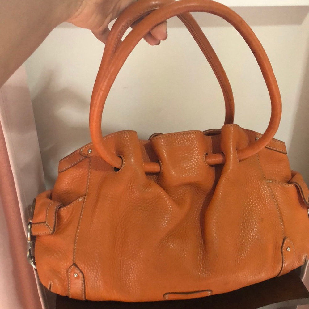 Large orange purse